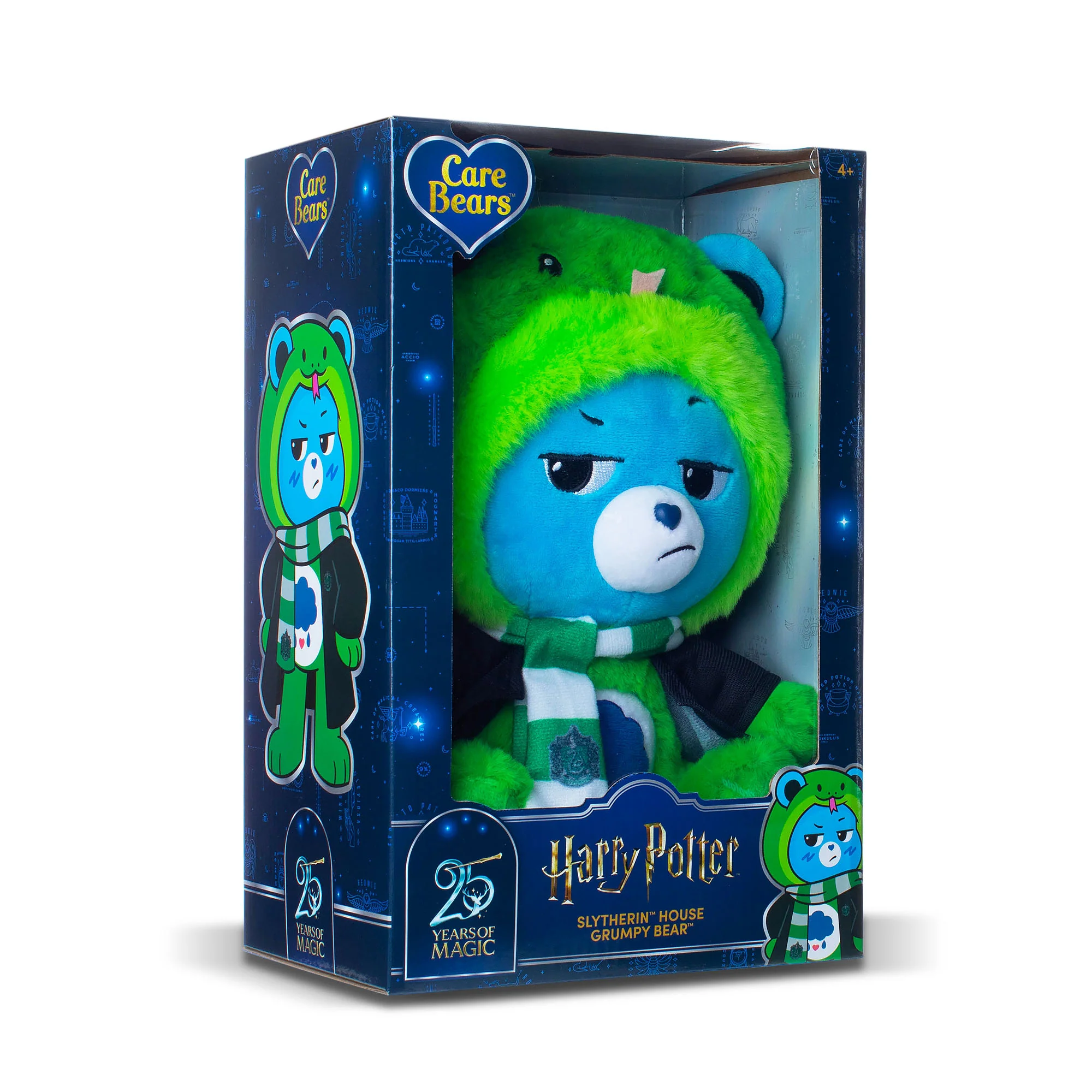 Care Bears x Harry Potter Magic Hoodie Mascot Grumpy Bear x Slytherin 30cm Plush - Image 6