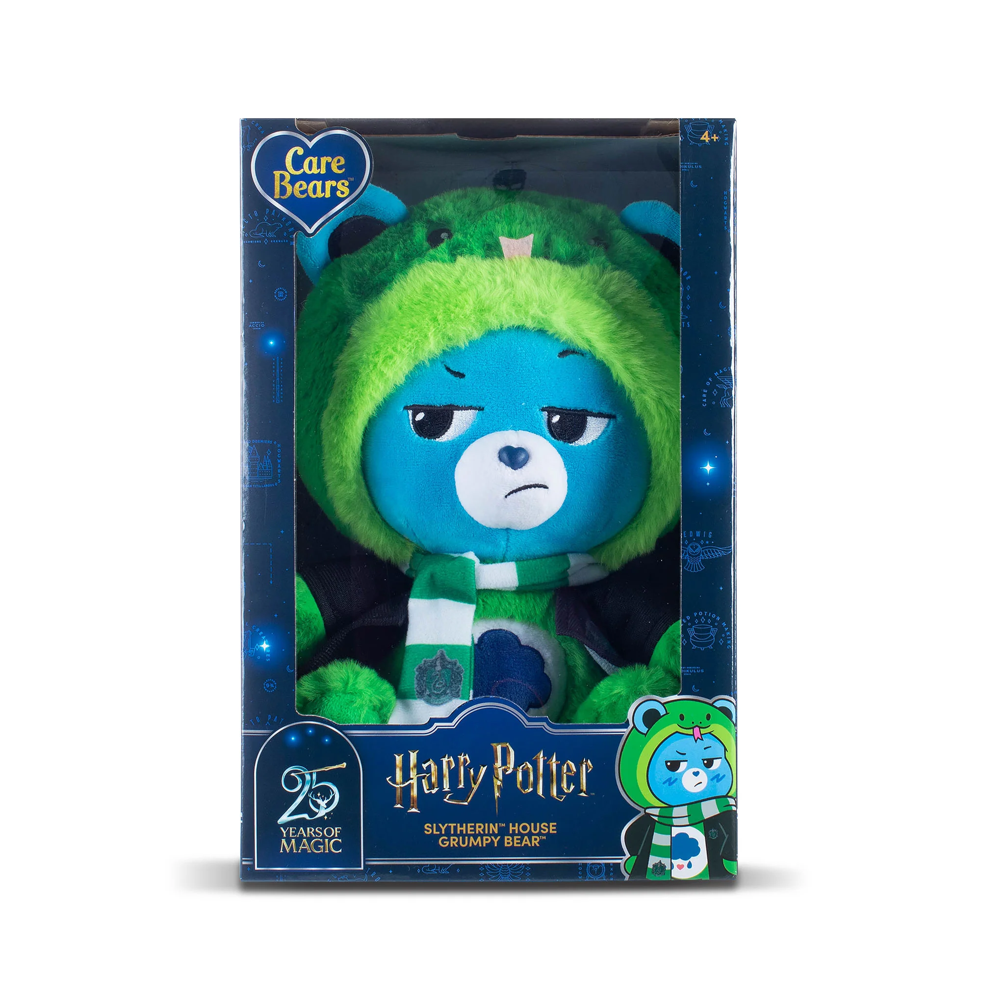Care Bears x Harry Potter Magic Hoodie Mascot Grumpy Bear x Slytherin 30cm Plush - Image 7