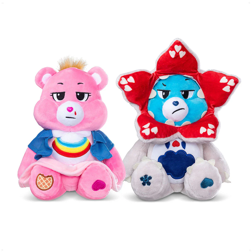 Care Bears x Stranger Things 2pk Boxed Set (Cheer as Eleven and Grumpy as the Demogorgon) 30cm Plush - Image 4