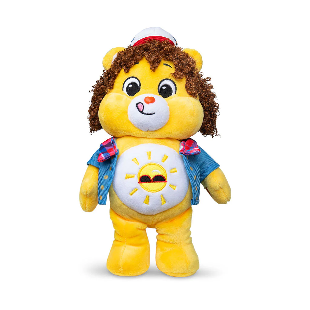 Care Bears x Stranger Things - Funshine Bear as Dustin 22cm Plush - Image 5