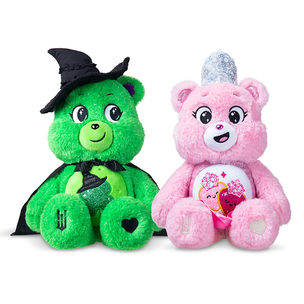 Care Bears x Wicked 2pk Boxed Set (Love-a-Lot Bear as Glinda and Good Luck Bear as Elphaba) 30cm Plush - Image 3