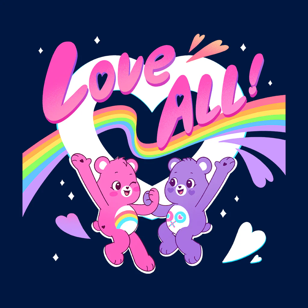 Cheer Bear And Share Bear Love All Women's T-Shirt - Image 2