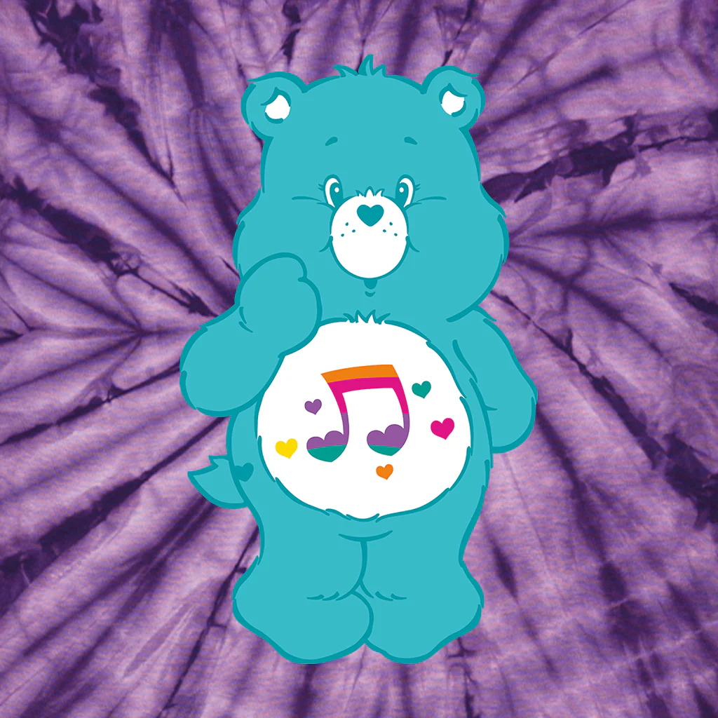 Heartsong Bear Tie Dye Kids T-Shirt - Image 4