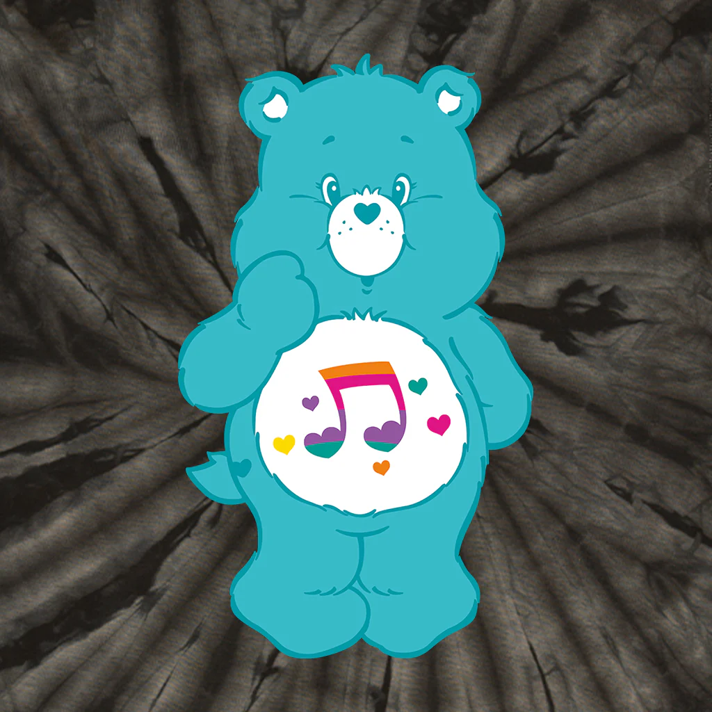 Heartsong Bear Tie Dye Men's T-Shirt - Image 4