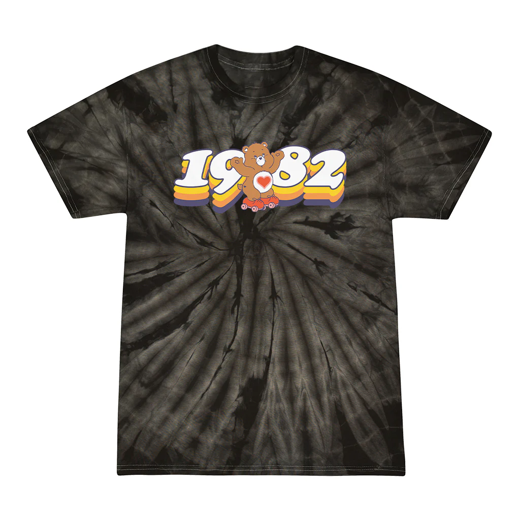 Tenderheart Bear 1982 Tie Dye Kids T-Shirt - Image 4