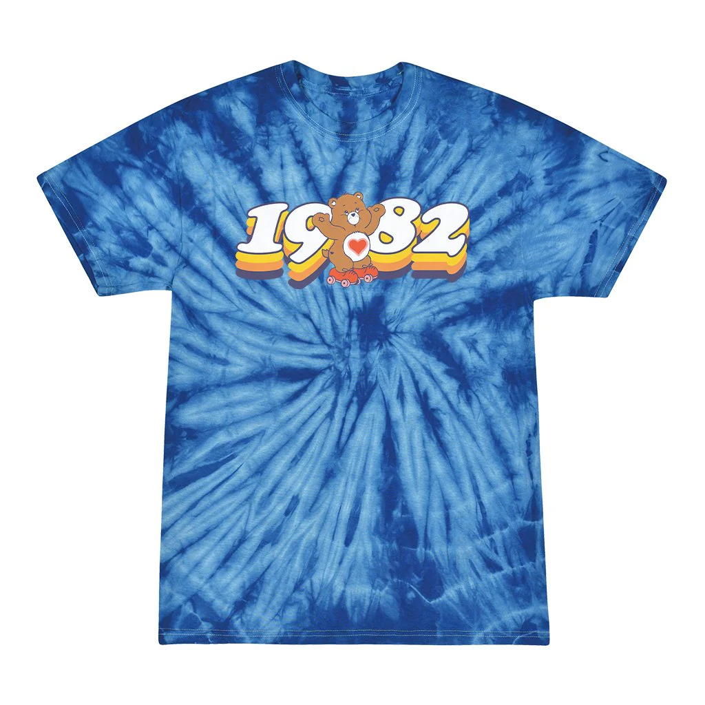 Tenderheart Bear 1982 Tie Dye Kids T-Shirt - Image 7