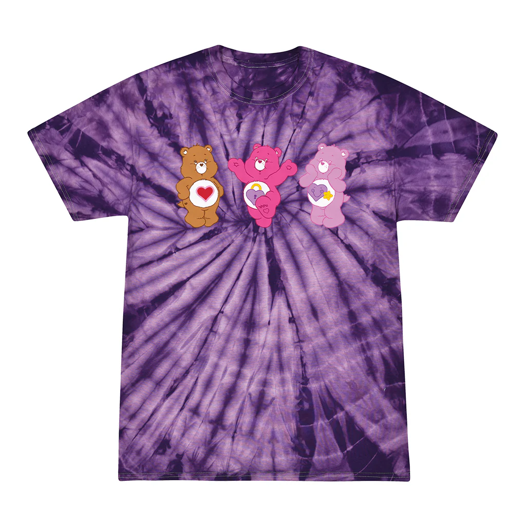 Tenderheart Bear and Friends Tie Dye Kids T-Shirt