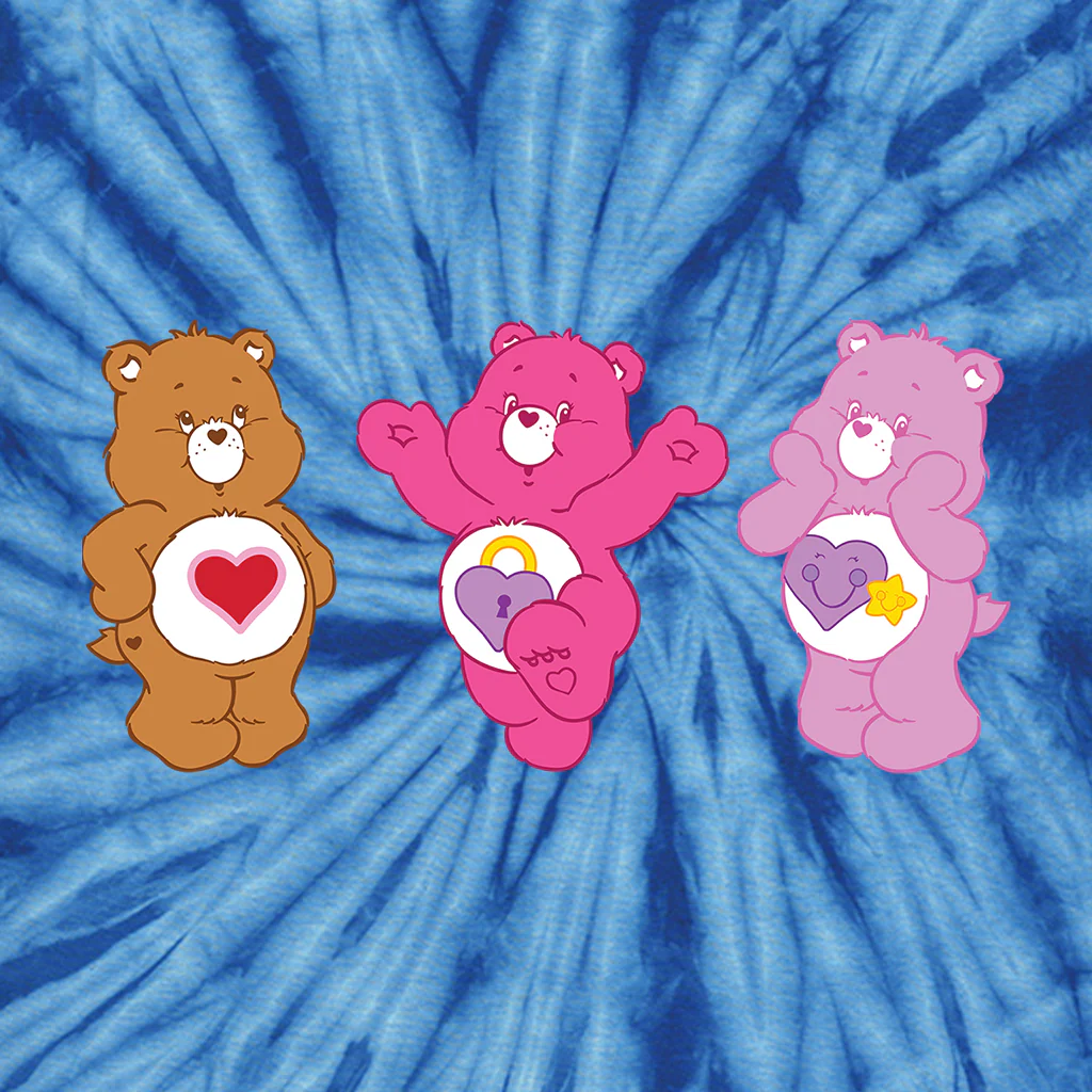 Tenderheart Bear and Friends Tie Dye Kids T-Shirt - Image 4