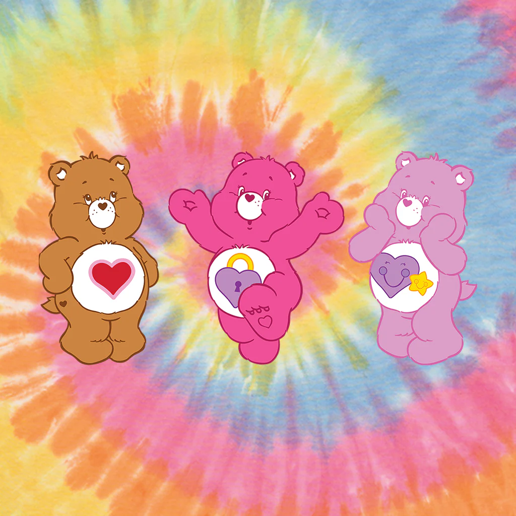 Tenderheart Bear and Friends Tie Dye Kids T-Shirt - Image 5