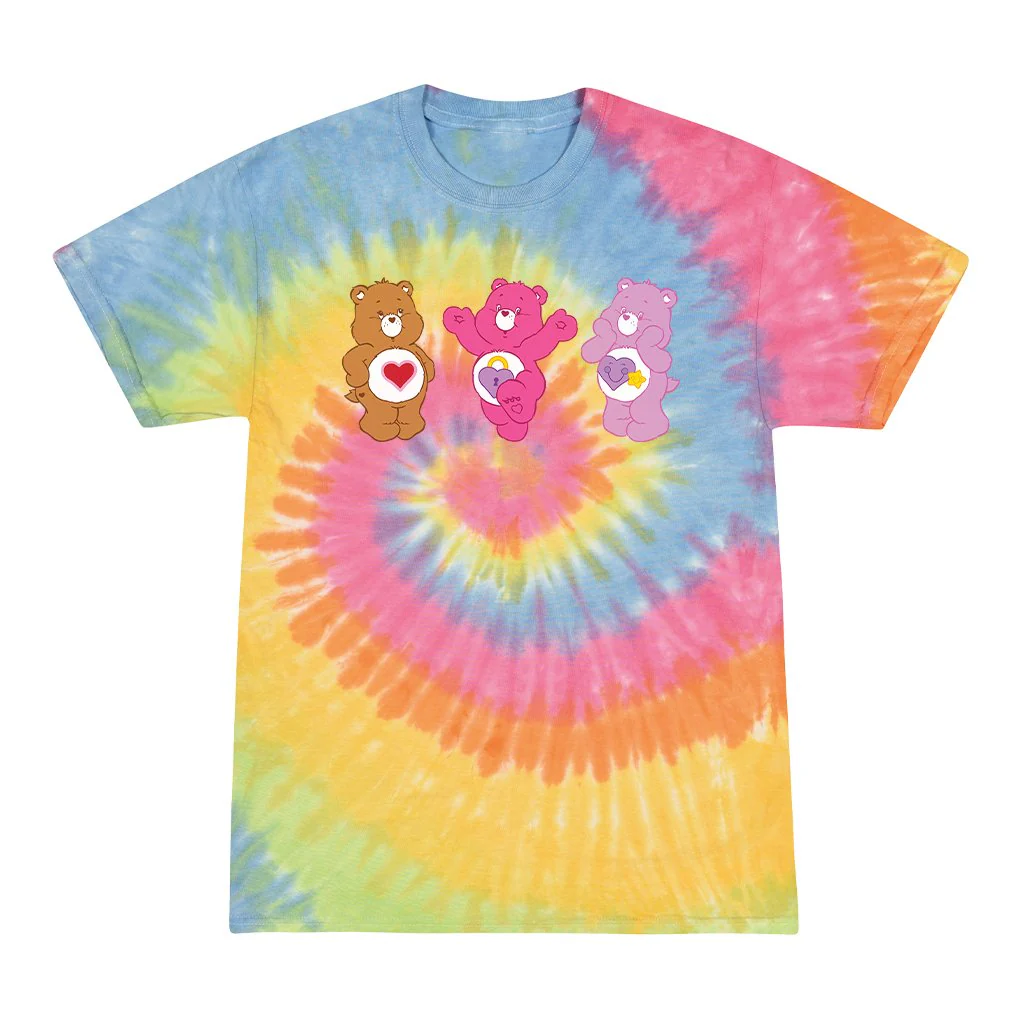 Tenderheart Bear and Friends Tie Dye Kids T-Shirt - Image 8