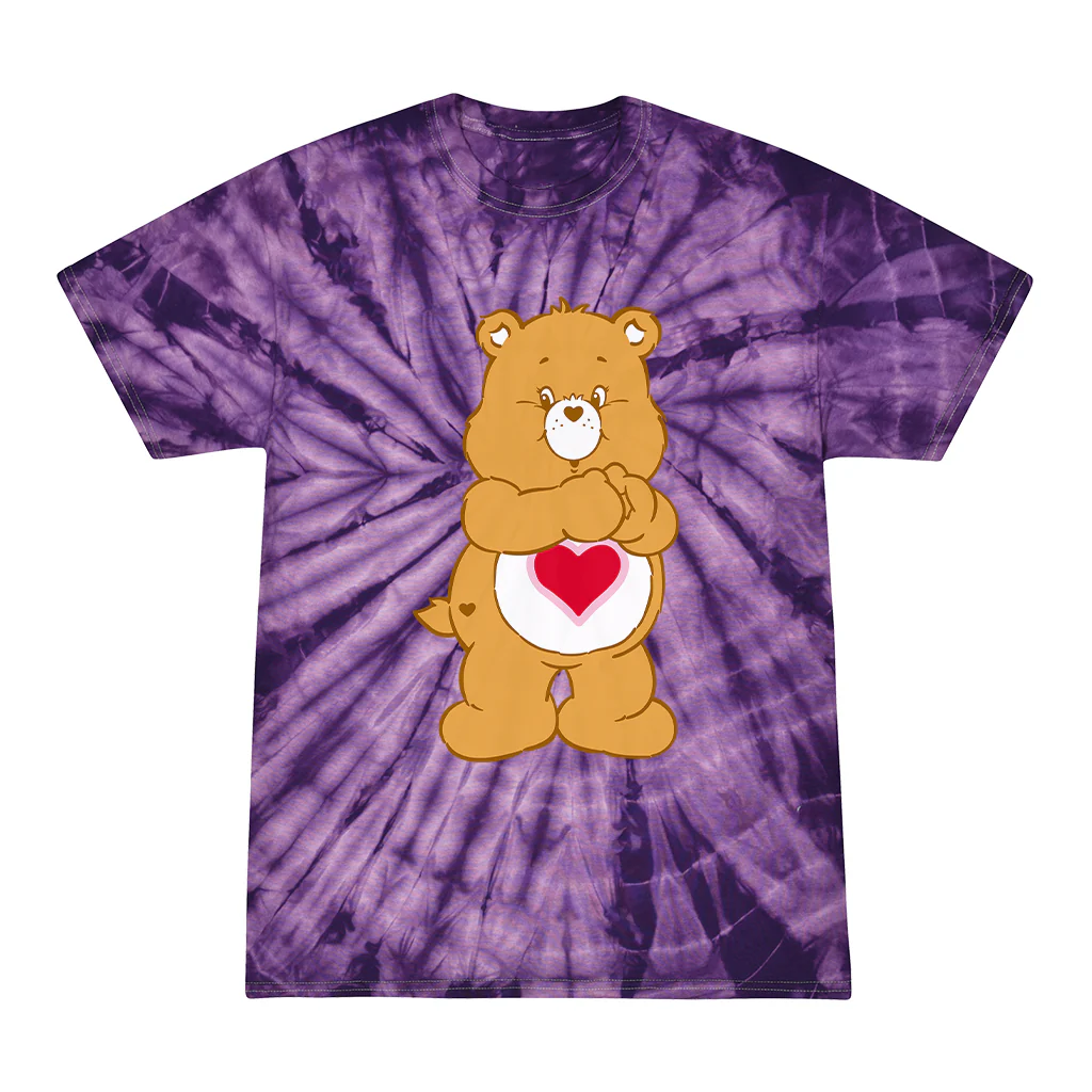 Tenderheart Bear Tie Dye Kids T-Shirt - Image 3