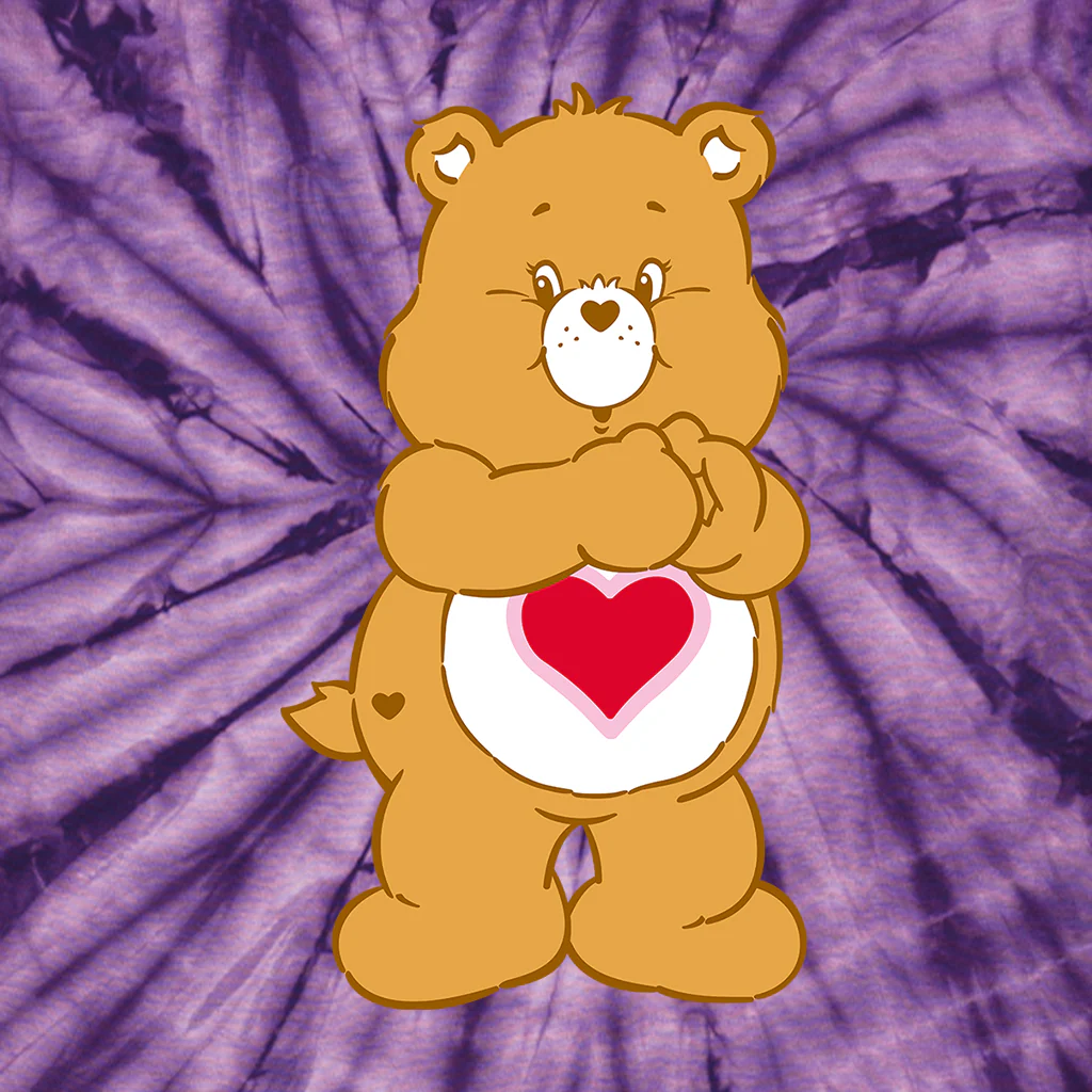 Tenderheart Bear Tie Dye Kids T-Shirt - Image 4