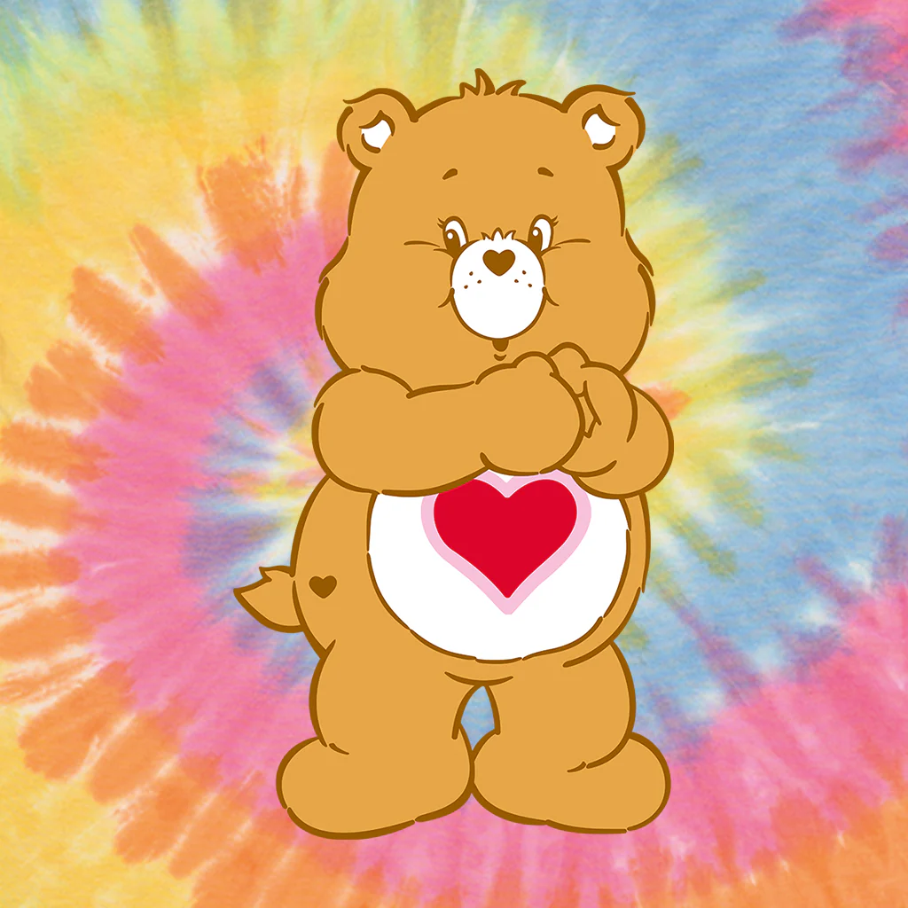 Tenderheart Bear Tie Dye Kids T-Shirt - Image 7